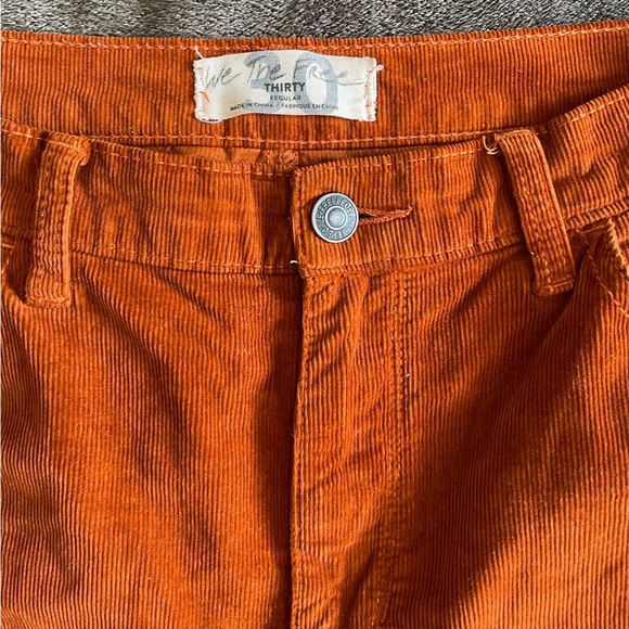 We The Free Fired Chestnut High Waisted Corduroy Pants Size 30 - Picture 10 of 11